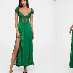 for love and lemons green lace casey dress